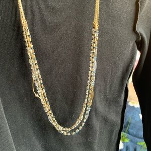 Loft long multi strand necklace